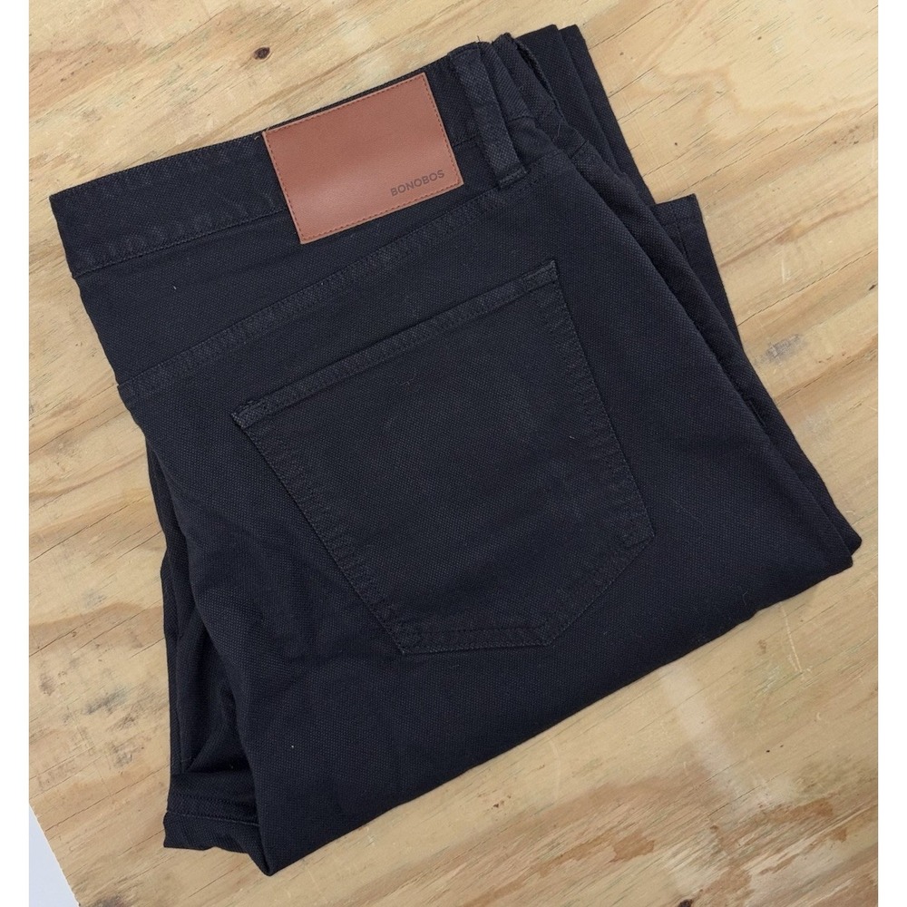 Bonobos Jeans Mens 34x34 Athletic Fit Black Denim Modern Casual City